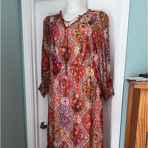 Anthropologie maxi dress (Farm Rio Mosaic) XL. New with tags